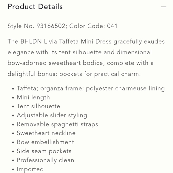 NWT BHLDN Anthropologie Livia Strapless Bow Tent Mini Dress in Navy Blue… - Picture 10 of 10